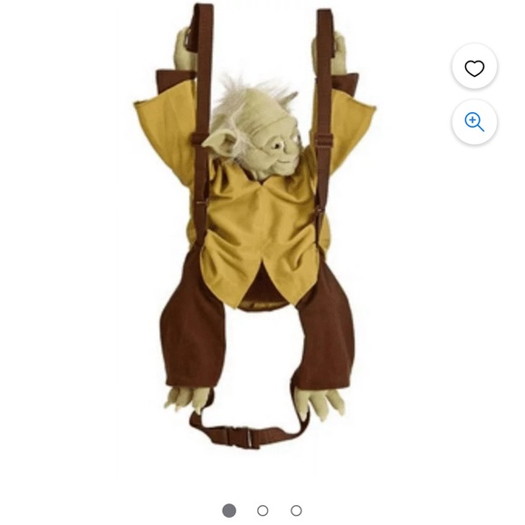 NWT Large Star Wars Master Joda plush backpack - Picture 4 of 10